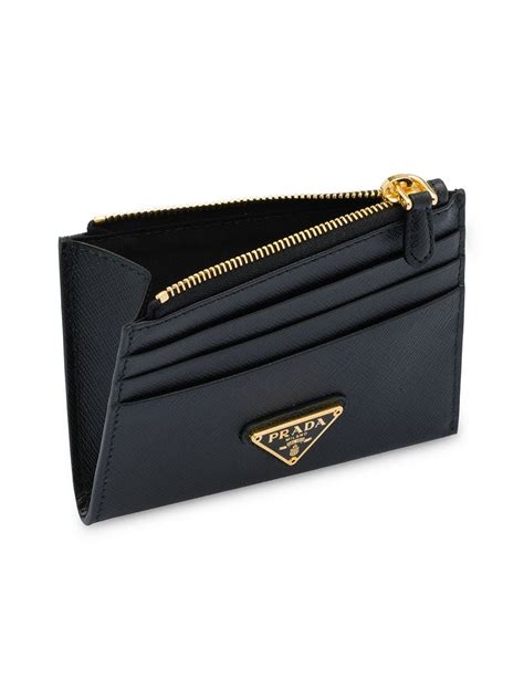 prada saffiano credit card holder|Prada purse with wallet holder.